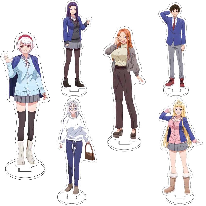 Anime Merchandise Collection - حامل مجسم أكريليك بطول 16 سم،